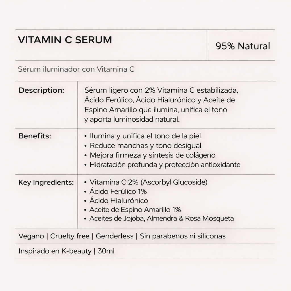 SERUM CON VITAMINA C - Vitamin C Serum 30 ml [비움 BIUM]