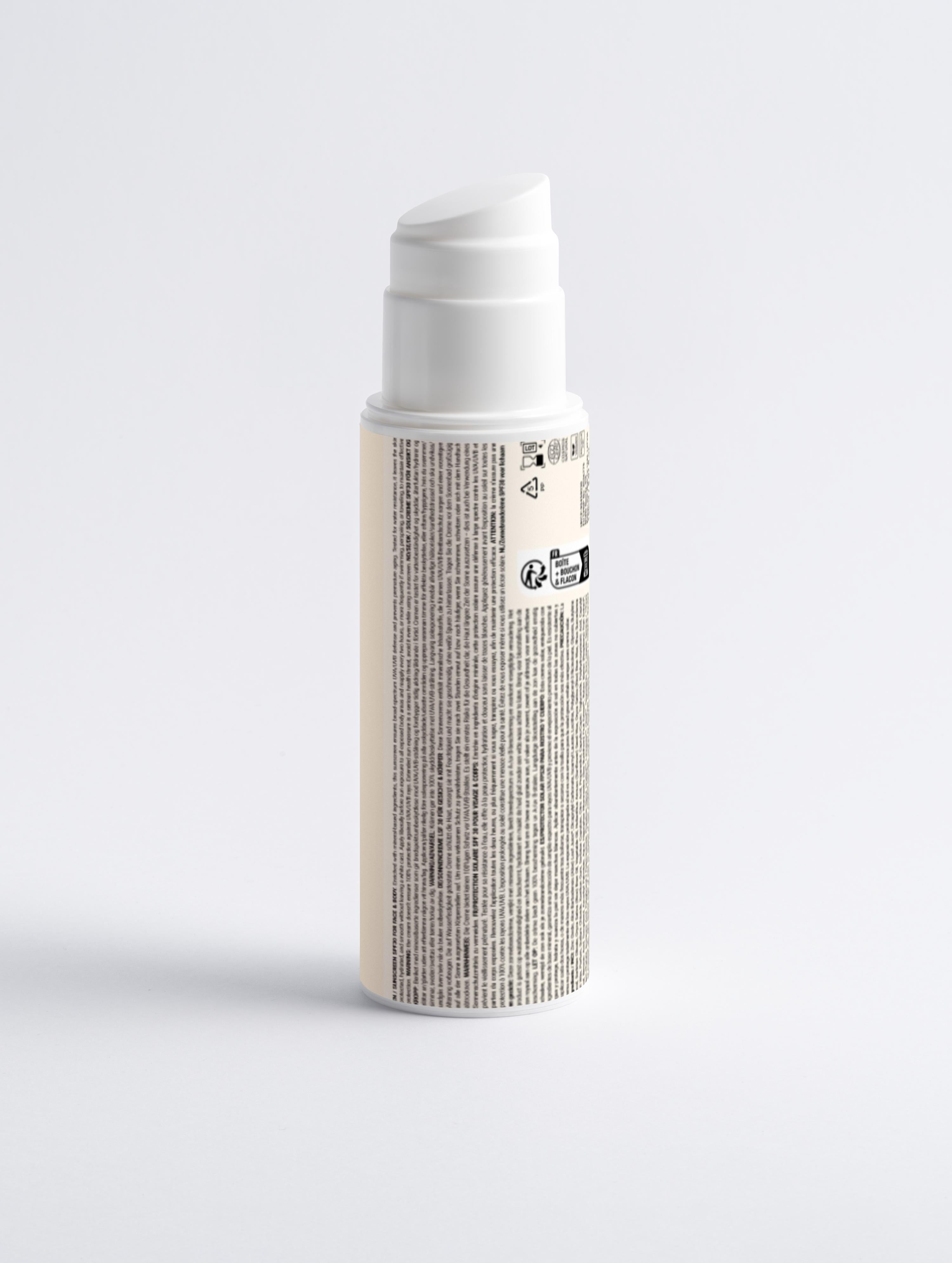 Mineral Sunscreen SPF30 for Face & Body, no tint - 150ml