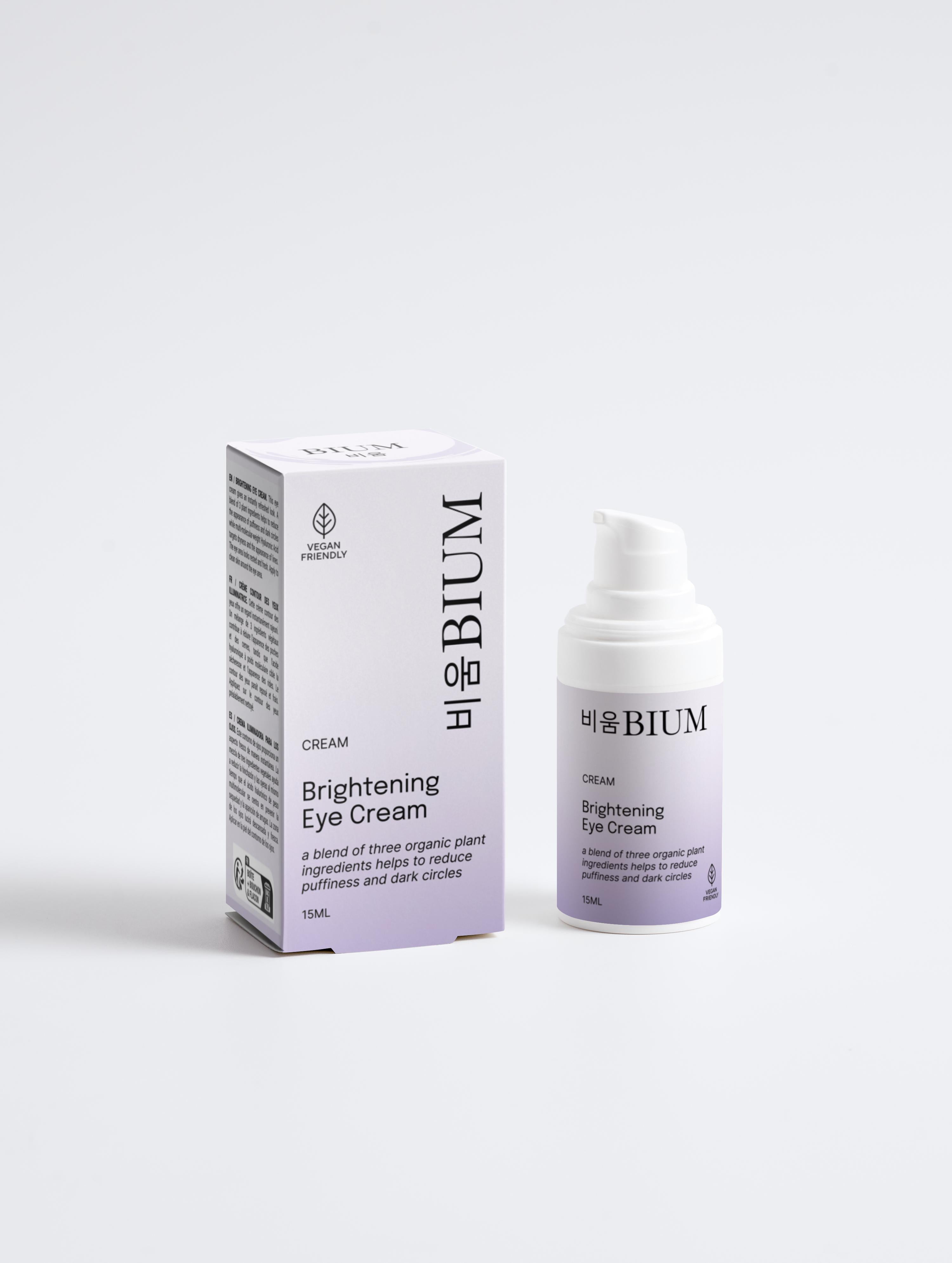 CREMA ILUMINADORA PARA EL CONTORNO DE OJOS Brightening Eye Cream [비움 BIUM]