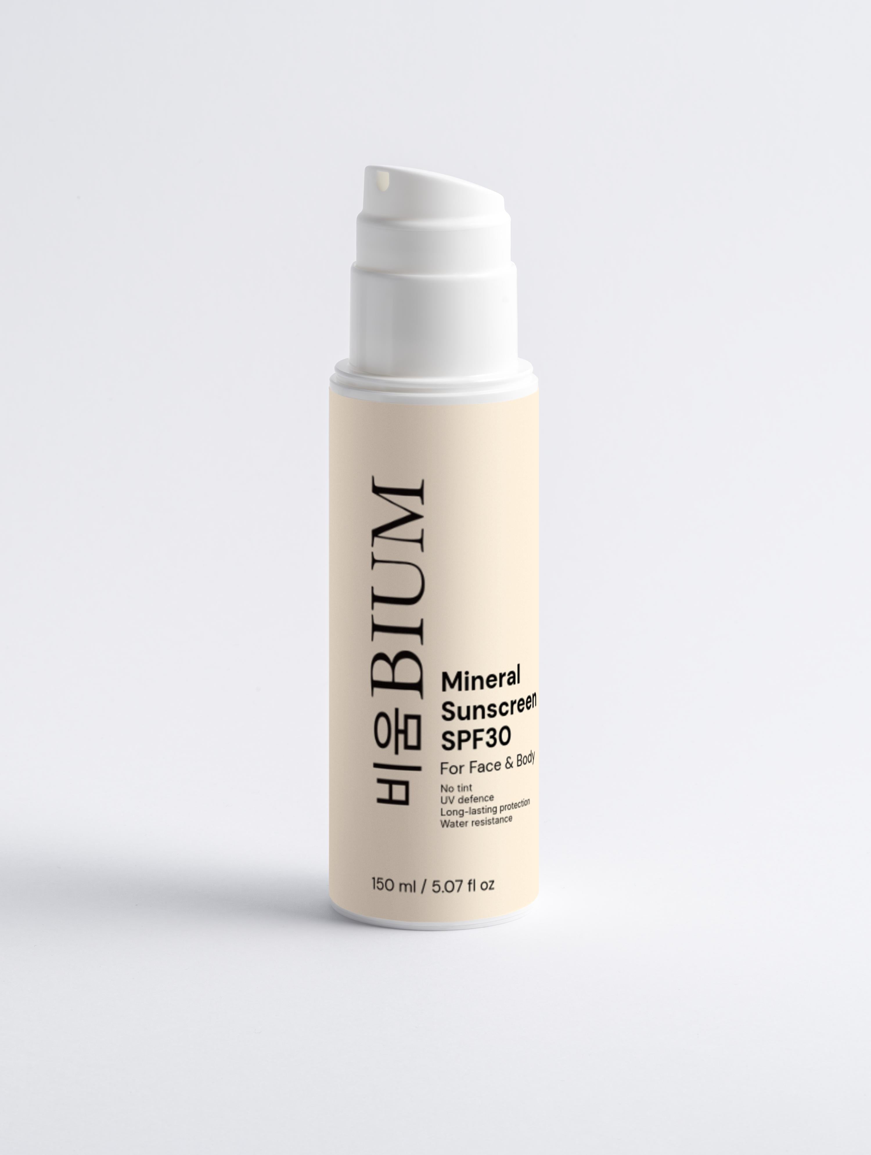 Mineral Sunscreen SPF30 for Face & Body, no tint - 150ml